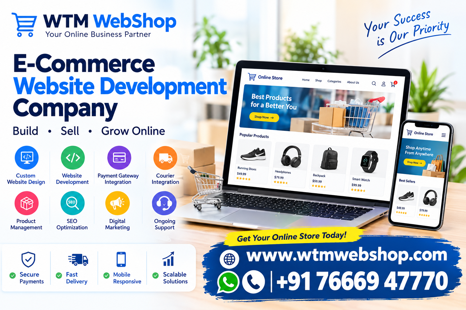 Which payment Method Can an E commerce Website in India Support